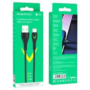 Кабель Borofone BX65 USB - Type-C 3A/1m (Чорний)