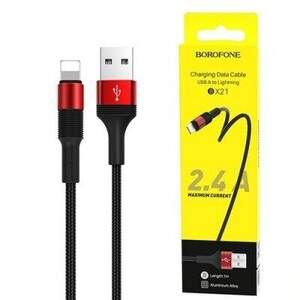 Кабель Borofone BX21 USB - Lightning 2.4A/1m (Червоний)