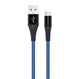 Кабель Borofone BU13 Craft USB - MicroUSB 4A/1.2m (Чорно-синій)