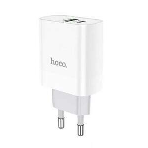 Мережевий Зарядний Пристрій Hoco C80A (PD/QC3.0) 1Type-C+1USB/3.1A/20W (Білий)