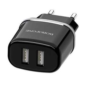 Мережевий Зарядний Пристрій Borofone BA25A 2USB/2.4A (Чорний)