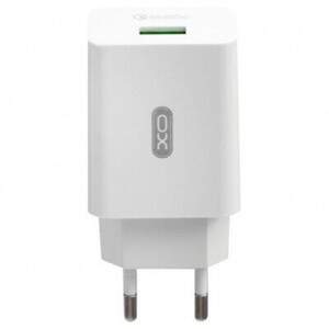 Мережевий Зарядний Пристрій XO L36 QC3.0 1USB + Lightning (Бiлий)