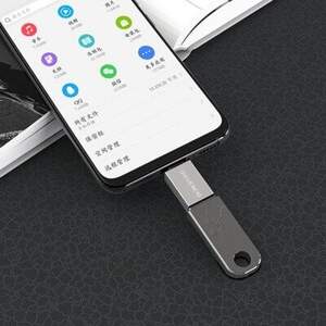 Перехідник Borofone BV2 OTG USB - MicroUSB (Сталевий)