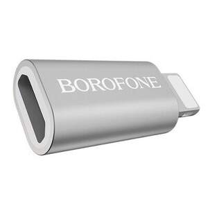 Перехідник Borofone BV5 MicroUSB - Lightning (Сталевий)