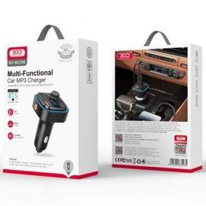 FM Модулятор XO BCC08 (QC3.0/PD) 18W/2USB + 18W (Чорний)