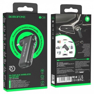Bluetooth аудіо ресівер Borofone BC35 (Чорний) Bluetooth аудіо ресівер Borofone BC35 (Чорний)